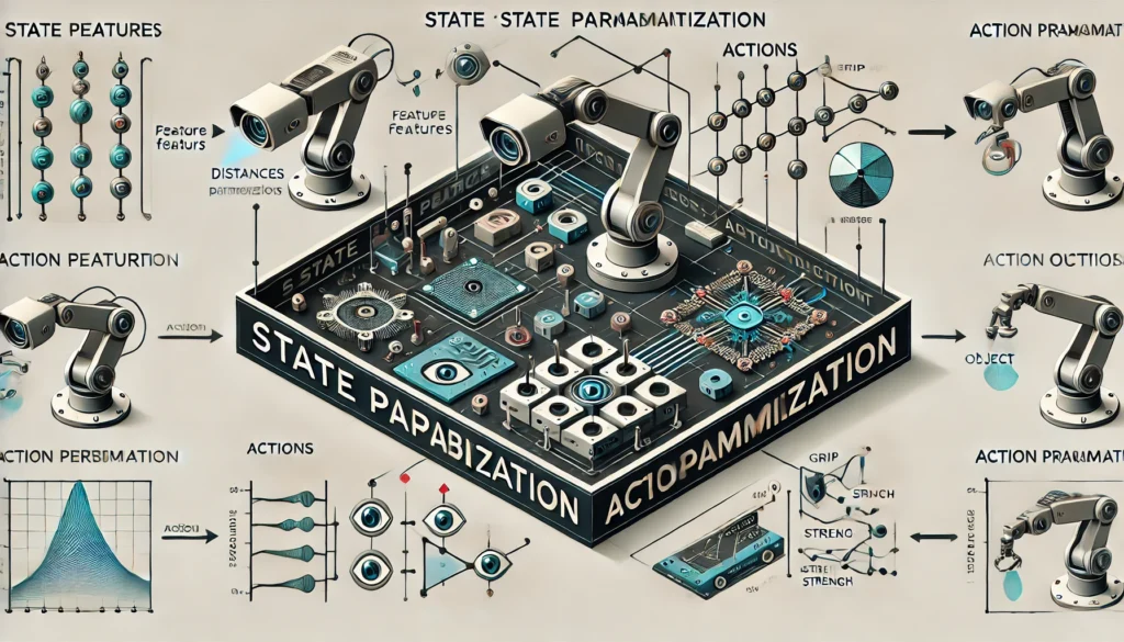 reinforcement learning tate parametrizationand action parametrization
